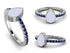 Elegant Enamel Pear Sapphire Ring - Pear No. 15 image 8