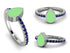 Elegant Enamel Pear Sapphire Ring - Pear No. 15 image 11