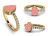 Elegant Enamel Pear Diamond Ring - Pear No. 1 image 6