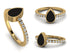 Elegant Enamel Pear Diamond Ring - Pear No. 1 image 13