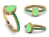 Elegant Enamel Pear Emerald Ring - Pear No. 4 image 4