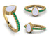 Elegant Enamel Pear Emerald Ring - Pear No. 4 image 7