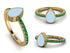 Elegant Enamel Pear Emerald Ring - Pear No. 4 image 8