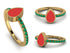 Elegant Enamel Pear Emerald Ring - Pear No. 4 image 11