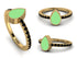 Elegant Enamel Pear Black Diamond Ring - Pear No. 7 image 5