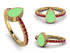 Elegant Enamel Pear Ruby Ring - Pear No. 10 image 4