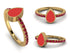 Elegant Enamel Pear Ruby Ring - Pear No. 10 image 11