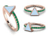 Elegant Enamel Triangle Emerald Ring - Triangle No. 5 image 8