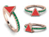 Elegant Enamel Triangle Emerald Ring - Triangle No. 5 image 11