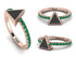 Elegant Enamel Triangle Emerald Ring - Triangle No. 5 image 12