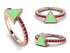 Elegant Enamel Triangle Ruby Ring - Triangle No. 11 image 5