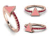 Elegant Enamel Triangle Ruby Ring - Triangle No. 11 image 1