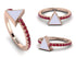 Elegant Enamel Triangle Ruby Ring - Triangle No. 11 image 7