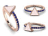 Elegant Enamel Triangle Sapphire Ring - Triangle No. 14 image 9