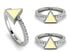 Elegant Enamel Triangle Diamond Ring - Triangle No. 3 image 3