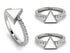 Elegant Enamel Triangle Diamond Ring - Triangle No. 3 image 7