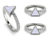 Elegant Enamel Triangle Diamond Ring - Triangle No. 3 image 8