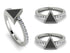 Elegant Enamel Triangle Diamond Ring - Triangle No. 3 image 1