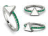 Elegant Enamel Triangle Emerald Ring - Triangle No. 6 image 7