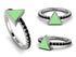 Elegant Enamel Triangle Black Diamond Ring - Triangle No. 9 image 5
