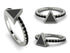 Elegant Enamel Triangle Black Diamond Ring - Triangle No. 9 image 12