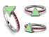 Elegant Enamel Triangle Ruby Ring - Triangle No. 12 image 4
