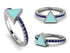 Elegant Enamel Triangle Sapphire Ring - Triangle No. 15 image 2