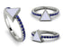 Elegant Enamel Triangle Sapphire Ring - Triangle No. 15 image 8