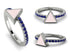 Elegant Enamel Triangle Sapphire Ring - Triangle No. 15 image 9