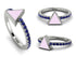 Elegant Enamel Triangle Sapphire Ring - Triangle No. 15 image 10