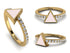 Elegant Enamel Triangle Diamond Ring - Triangle No. 1 image 9