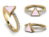 Elegant Enamel Triangle Diamond Ring - Triangle No. 1 image 10