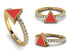 Elegant Enamel Triangle Diamond Ring - Triangle No. 1 image 11