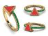 Elegant Enamel Triangle Emerald Ring - Triangle No. 4 image 11
