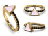 Elegant Enamel Triangle Black Diamond Ring - Triangle No. 7 image 11