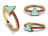 Elegant Enamel Triangle Ruby Ring - Triangle No. 10 image 2