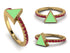 Elegant Enamel Triangle Ruby Ring - Triangle No. 10 image 5