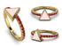 Elegant Enamel Triangle Ruby Ring - Triangle No. 10 image 10