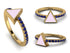 Elegant Enamel Triangle Sapphire Ring - Triangle No. 13 image 10