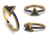Elegant Enamel Triangle Sapphire Ring - Triangle No. 13 image 12