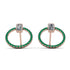 Emerald Cut Circle Diamond Earrings - Oaklyn No. 17 image 1