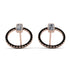 Emerald Cut Circle Diamond Earrings - Oaklyn No. 32 image 1