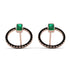 Emerald Cut Circle Emerald Earrings - Oaklyn No. 35 image 1