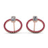 Emerald Cut Circle Diamond Earrings - Oaklyn No. 47 image 1
