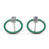 Emerald Cut Circle Diamond Earrings - Oaklyn No. 18 image 1