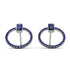 Emerald Cut Circle Sapphire Earrings - Oaklyn No. 75 image 1