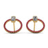 Emerald Cut Circle Diamond Earrings - Oaklyn No. 46 image 1