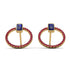Emerald Cut Circle Sapphire Earrings - Oaklyn No. 58 image 1