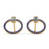 Emerald Cut Circle Diamond Earrings - Oaklyn No. 61 image 1