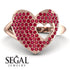 Ruby Heart With Missing Piece - Camille No. 11 image 3